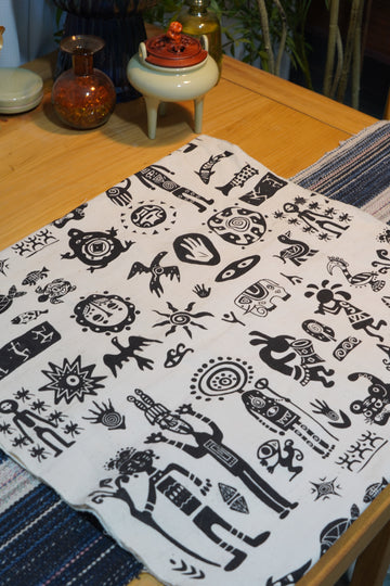 Traditional Chinese craft fabric - Bronze Printing
